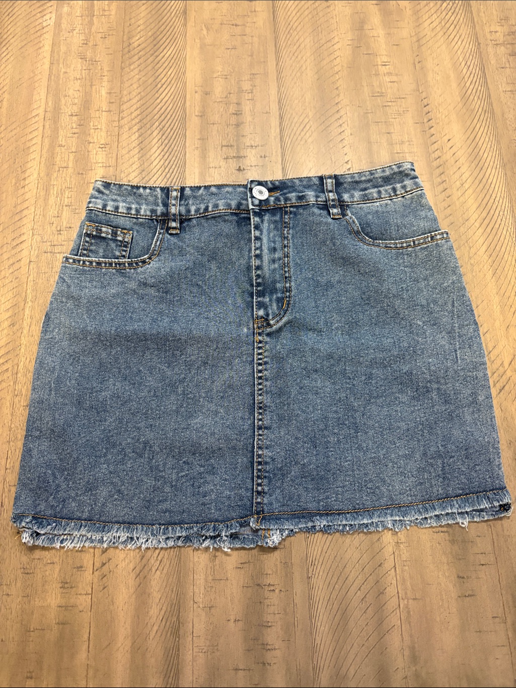 591 Classic Blue Denim Mini Skirt